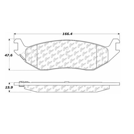 Centric Parts CTEK Ceramic Brake Pads, 103.08980 103.08980